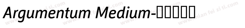 Argumentum Medium字体转换